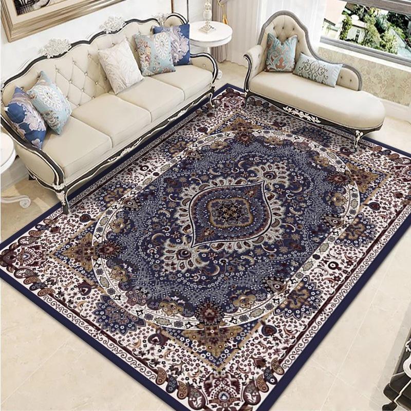 Printed Chinese Carpet, Classical Living Room Home Carpet, Bedroom Coffee Table Floor Mat Study Window Large Area Carpet