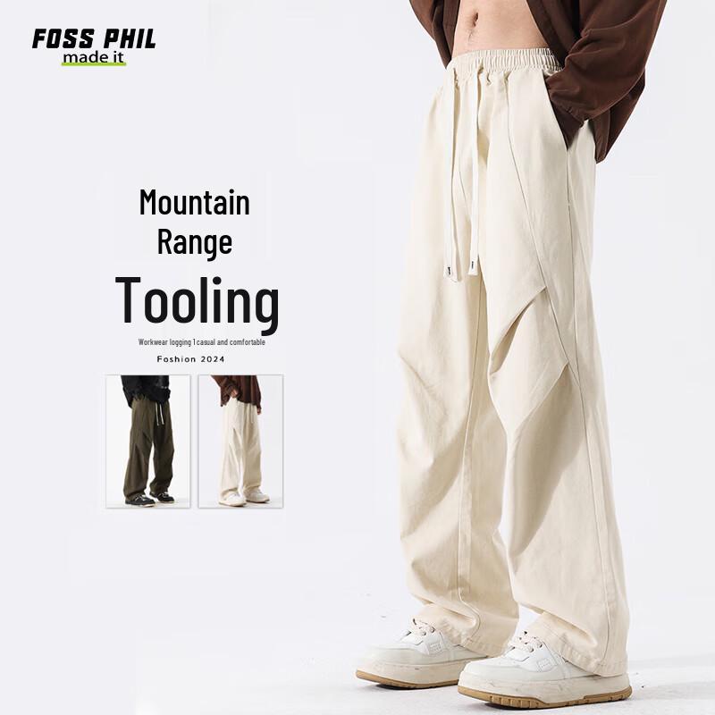 Foss Phil Men's Autumn/Winter Loose Cotton Cargo Pants