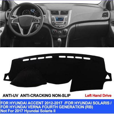 Voor Hyundai Accent Verna 2012 2013 2014 2015 2016 2017 Auto Dashboardhoes Solaris Dashmat Pad Tapijt Anti-UV