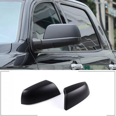 Mattschwarze Außenrückspiegelabdeckung Zierleiste Dekoration für Toyota Tundra/Sequoia