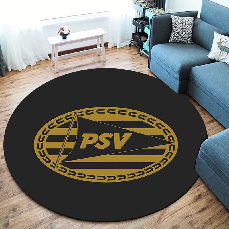 Philips Sport Vereniging Round Area Rug,Carpet Rug for Living Room Bedroom Sofa Playroom Decor,Non-slip Floor Mat