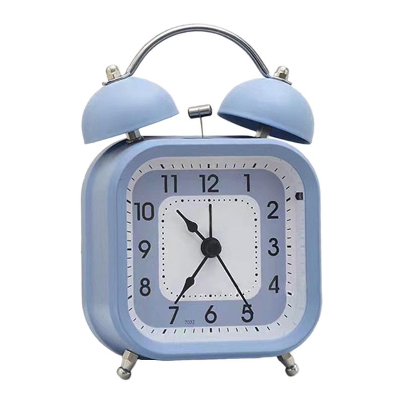 3'' Mechanischer Wecker Genaue Zeitanzeige Studentenuhr Lauter Ton, Batteriebetrieben Metallrahmen