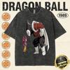 Summer Fashion Dragon Ball Vintage TShirt Men Cotton Washed Retro Tops Print Heavyweight Family Matching Tee