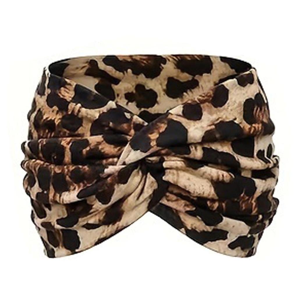 Ultra-Wide Women's Elastic Knotted Yoga Headband