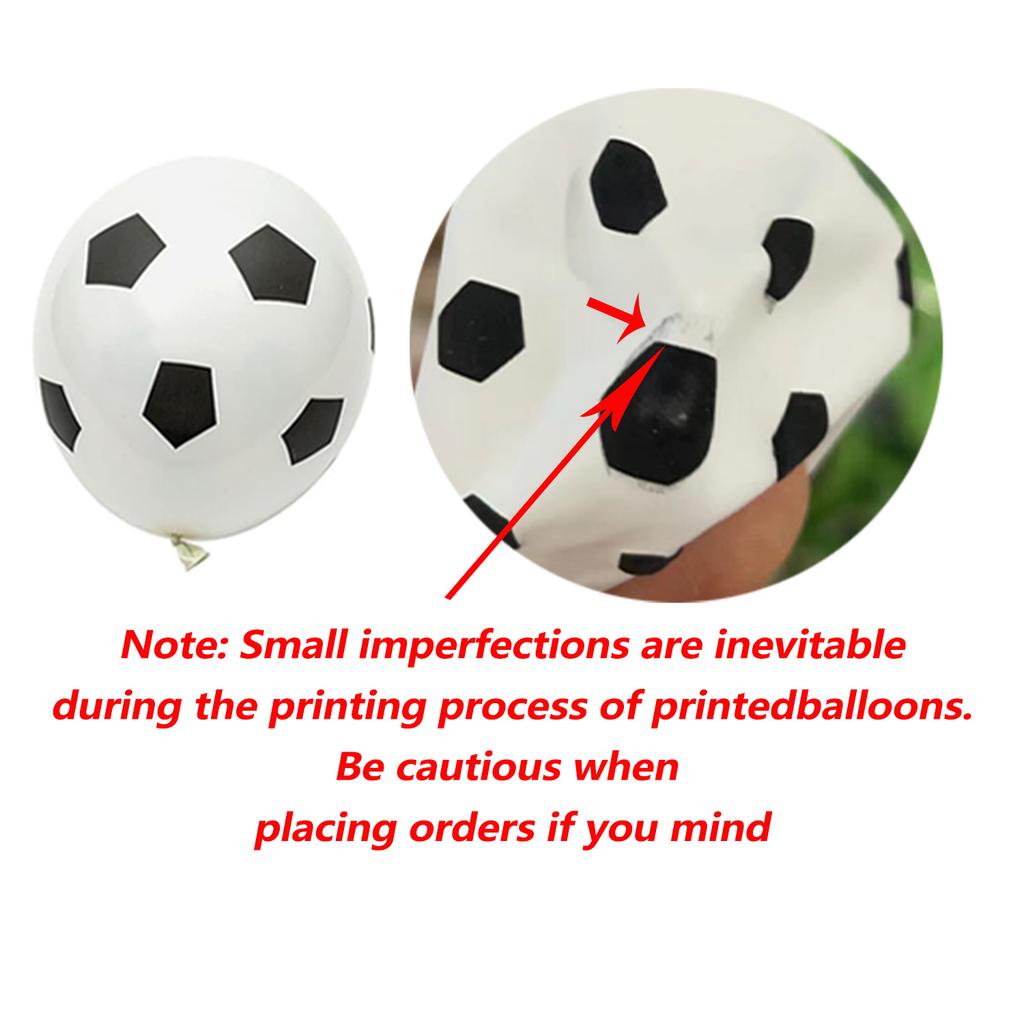 Football Number Balloon Set 0-9 Pentagram Balloons Happy Birthday Banner for Football Themed Birthday Party Decoration