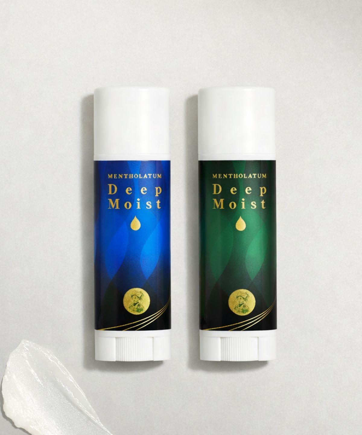2 x Deep Moist Lip Balm 4.5g (Menthol/Natural)