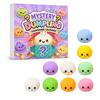 Kawaii Squishy Dumpling Advent Calendar Blind Box, Squeeze Stress Relief Toy, Kids Birthday Gift Decor Anti-Anxiety Squishies