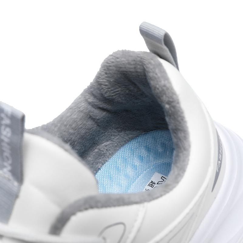 Autumn and Winter Men's and Women's Velvet Warm and Comfortable Running Sports Shoes Lightweight Shock-absorbing Soft-soled Couple Casual Shoes