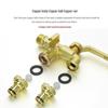 Retro Brass Dual-Outlet High Flow Anti-Freeze Crack-Resistant All-Copper Washing Machine Faucet
