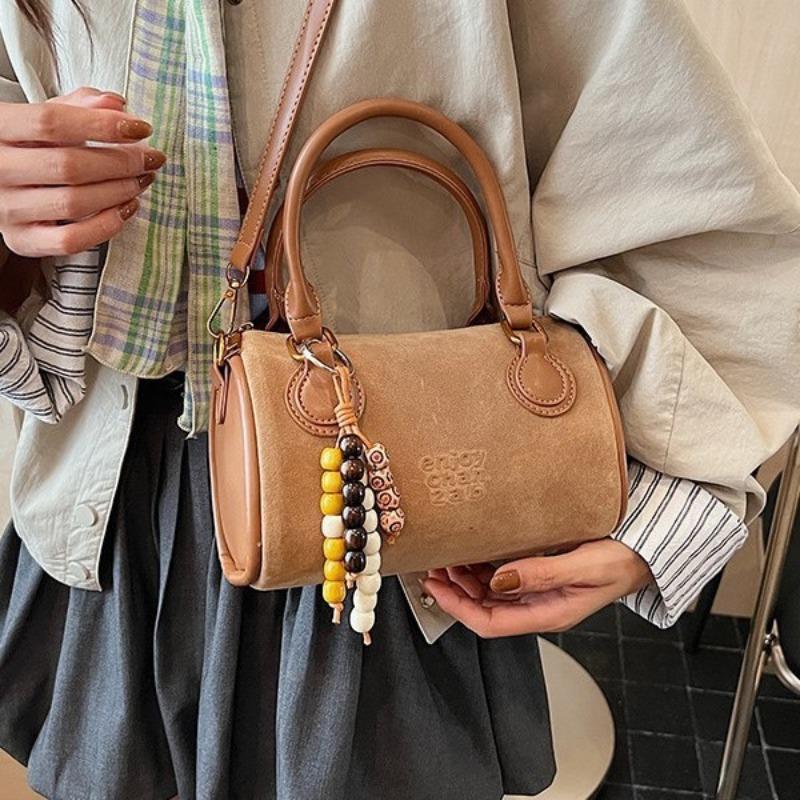 Einfache und modische Retro-Kissen-Tasche Damen Herbst neue Schulter-Umhängetasche Nischen-Handtasche