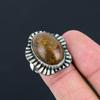 Friendship Day Deal Sterling Silver Fruit Jasper Stone Solitaire New Ring Size 9