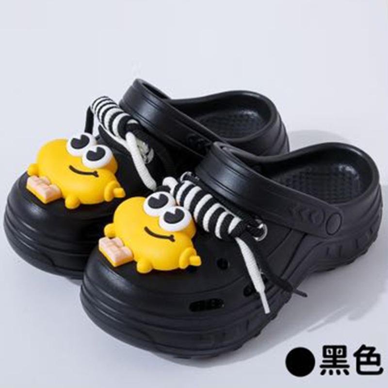 New hole shoes women's indoor and outdoor stepping on shit feeling comfortable and breathable eva slippers thick-soled slippers wholesale
