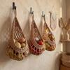 Cotton Rope Fruit Storage Basket Hand Woven Vegetable Storage Basket  Home Storage