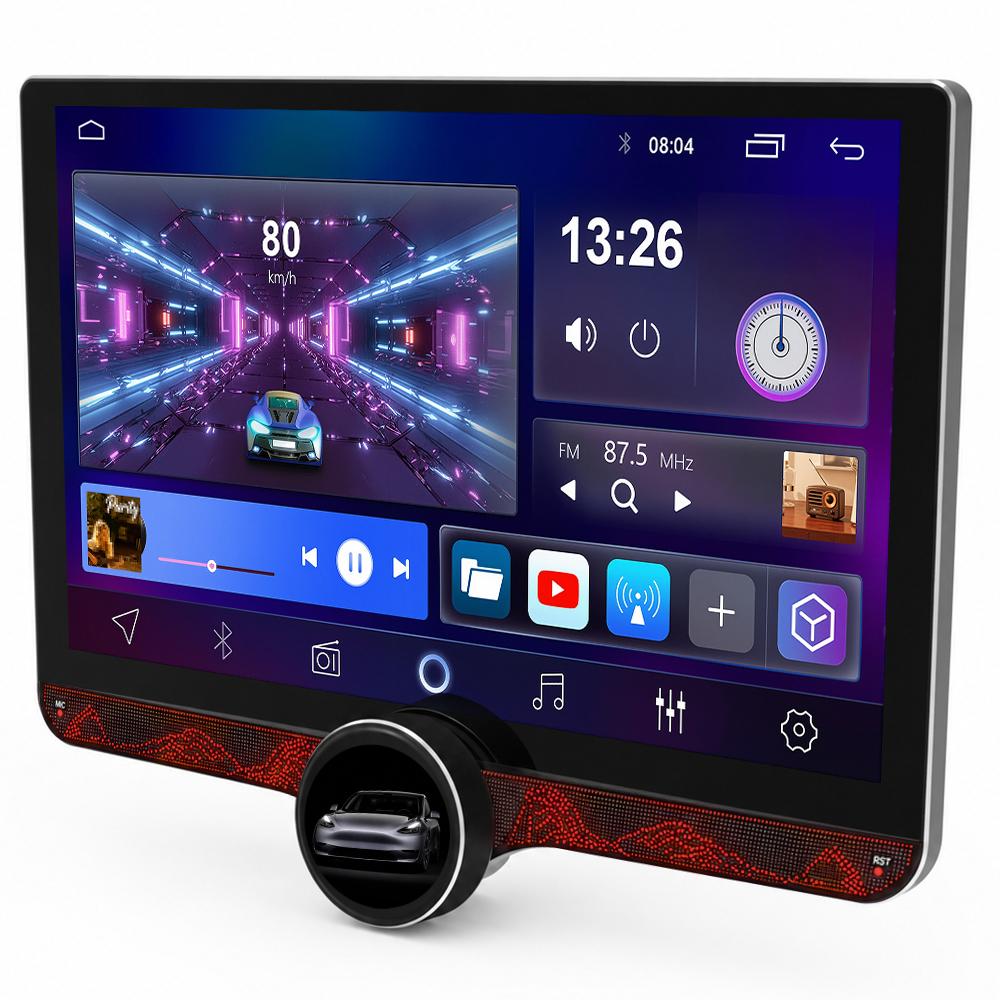 Car audio system, 10.1-inch universal model, supports CarPlay and Android Auto, Android 15, supports 5G, Wi-Fi, and Bluetooth 5.0