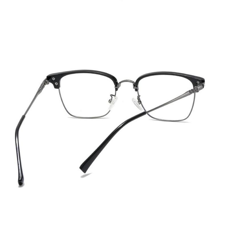 0 -0.5 -0.75 To -6.0 Half Frame Square Prescription Glasses For The Nearsighted Anti Blue Rays Presbyopic Glasses +0.5 To +4.0