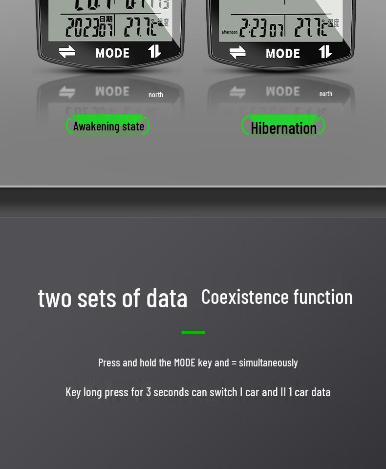 Wireless Bike Computer: Speedometer & Odometer for Road and Mountain Cycling