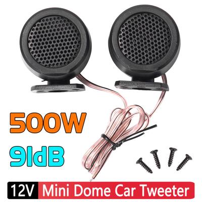 2 szt. 500W Kopułkowe Głośniki Wysokotonowe Samochodowe Mini Głośnik Wysokotonowy Głośniki Samochodowe Audio Wysokiej Częstotliwości Głośniki Samochodowe Audio