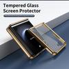 Cross-border Compatible Samsung Z Flip7 Electroplated Diamond Leather Phone Case with Foldable Full Coverage Hinge.