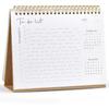 Small Desk Calendar 2026, Gimoner Standing Flip Desktop Calendar Covers 12 Months Runs from January 2026 to December 2026, Floral Design Calendars