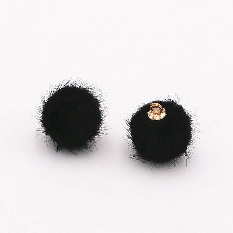 DIY Ornament Accessories 10pcs Key Ring Accessories Clothing Hair Accessories Earrings Eardrops Accessories Pendant Materials Mink Fur Ball