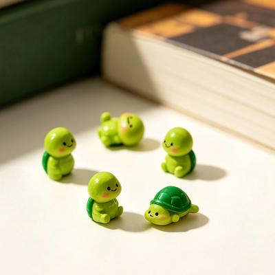 Kleine Schildkröten 10 Stück Kleintiere Harzfiguren Miniatur-Schildkröten für Kuchen Feengarten Topfpflanzen Geburtstagsparty Zuhause
