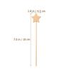 6pcs Unfinished Fairy Wands Wooden Star Wand Fairy Sticks Party Favors Crafts Fairy Stick Girl Art Role Play Party Supplies