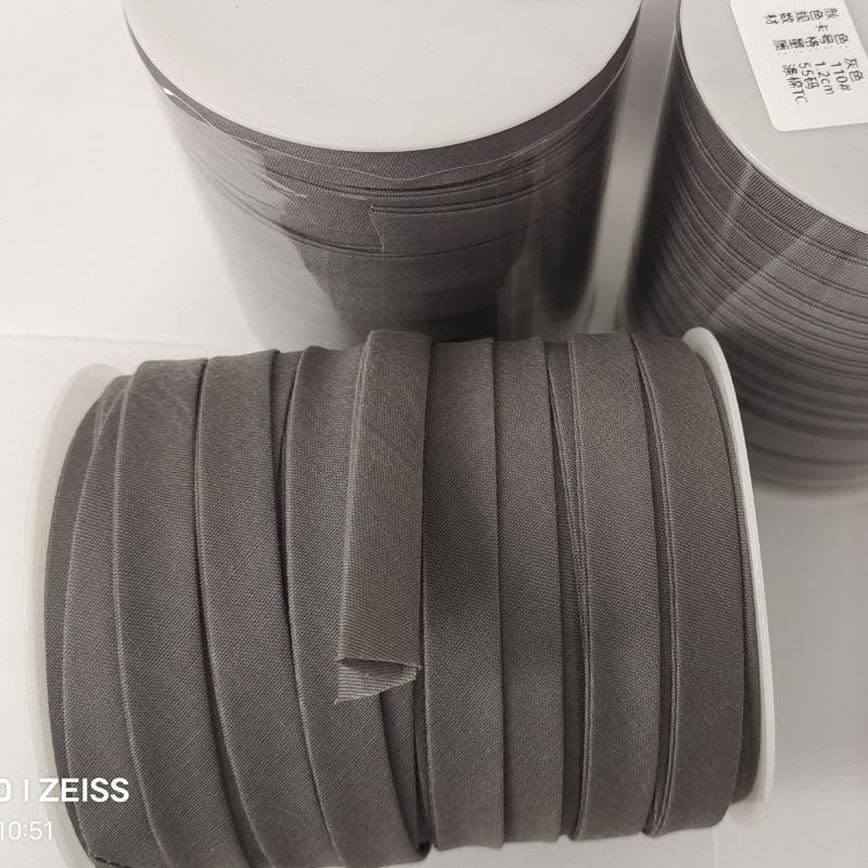 Red Double Fold Bias Binding Tape - No-Iron Polyester Cotton for DIY Cheongsam, 1.2" Width