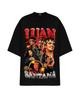 Retro Print T-shirt Men Women Classic Cotton Singer Luan Santana Big Face Short Sleeves Oversized Heavy Man Women Unisex Top Tee