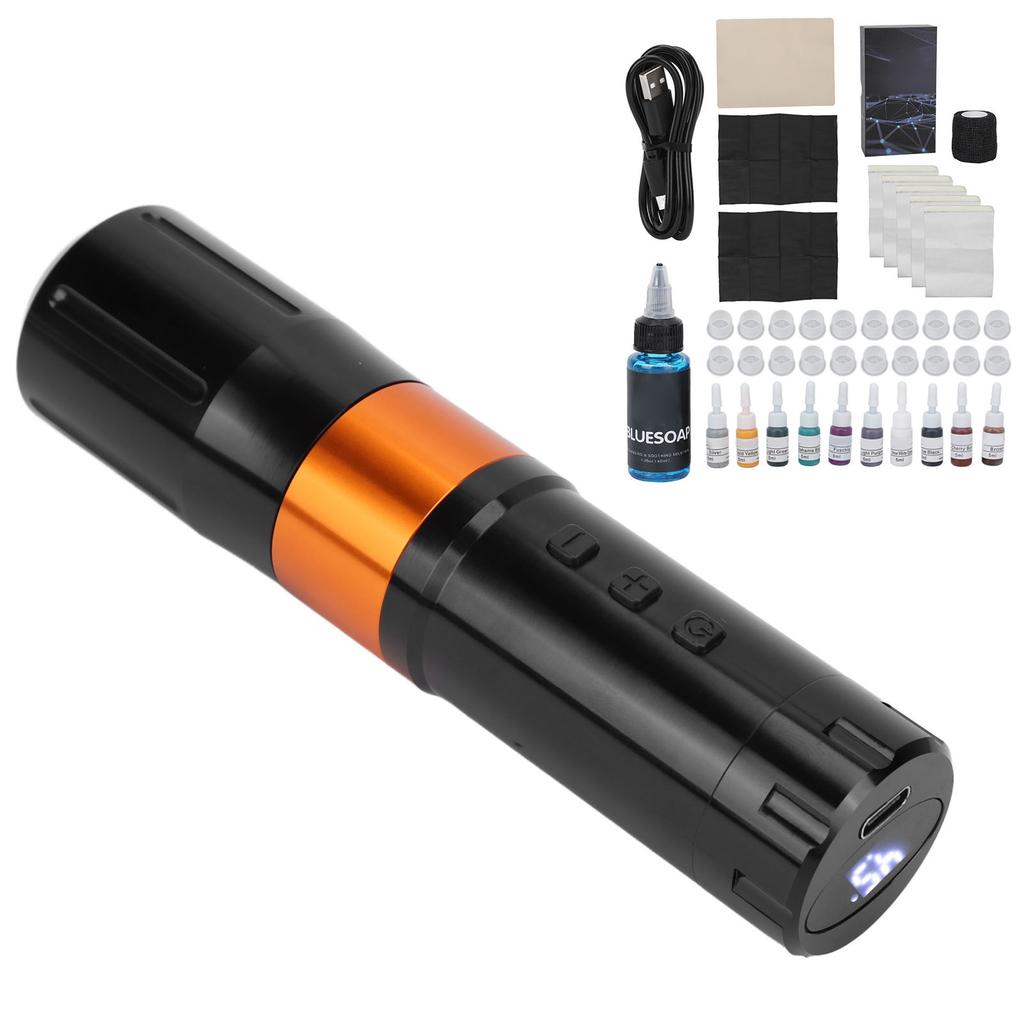 Sladdlös Tatueringsmotor Penna Set Rengöring Blå Tvål Microblading Pigment Tatueringspenna Kit 90ml