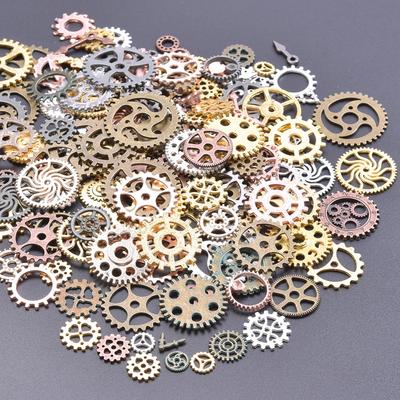 30pcs/Lot Vintage Metal Pentagram Charm Steampunk Charms For Jewelry Making Supplies Small Pendant Accessories Bulk DIY Earrings