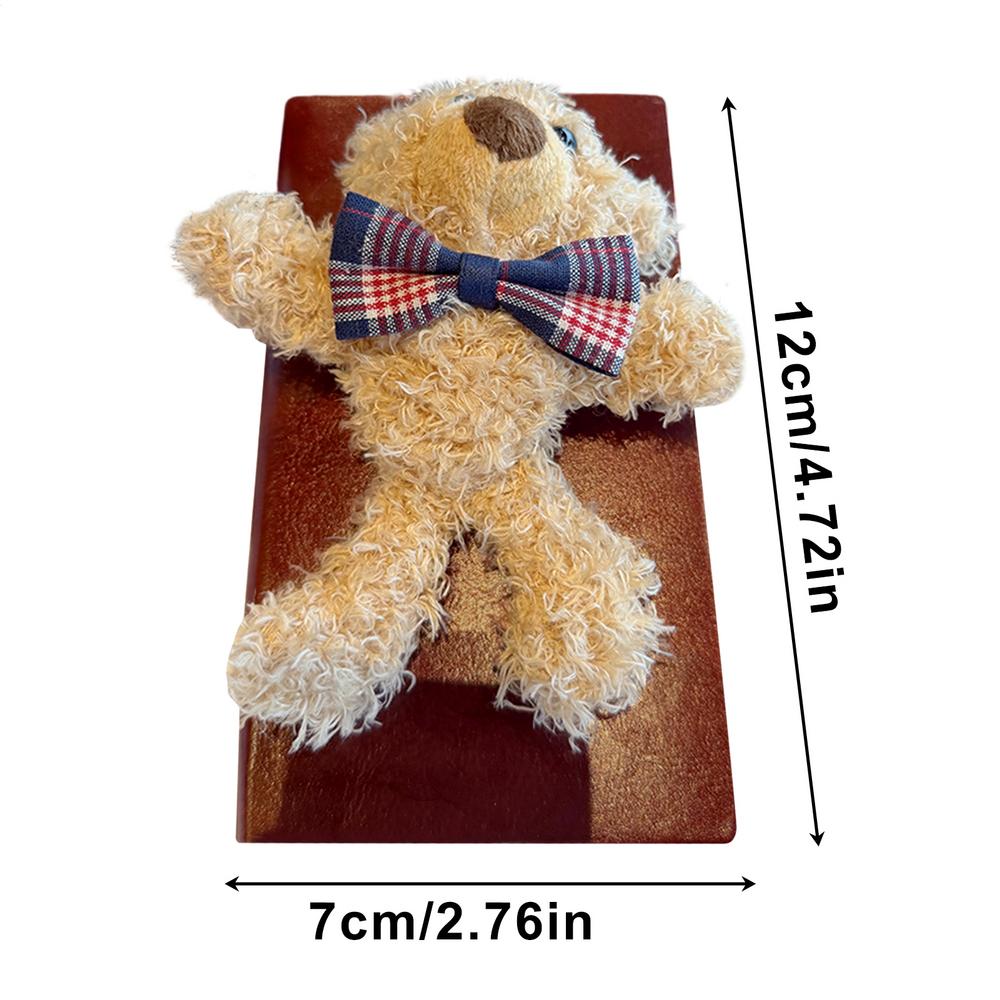 Girls Notebooks Plush Bear Design Notepad Kids Journal School Travel Notebook for Students Teachers Boys Girls Youth Teens Son коричневый