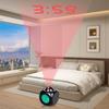 Portable Smart LCD Projection Electronic Alarm Clock with English Timed Announcement Multifunctional Thermometer Suitable for Home Office Desktop Use