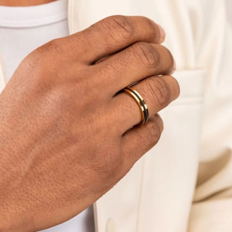 PIG & HEN Nabak 4 Ring - Navy X Silver