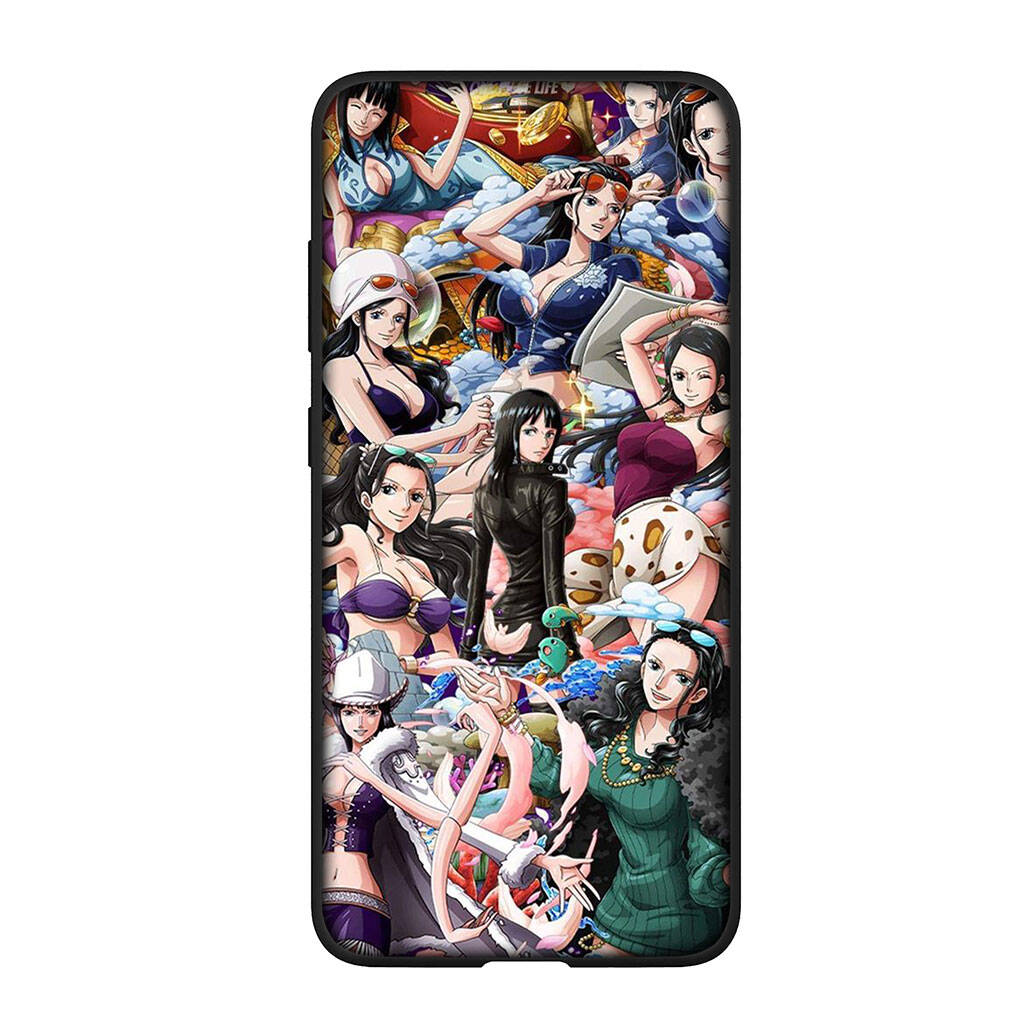 for Samsung Galaxy S25 S24 S23 iPhone 17 16 15 Xiaomi Redmi Note 14 13 12 Plus Pro Max A37 A57 Case Nico Robin One Piece Cute Luffy OPPO Huawei Cover