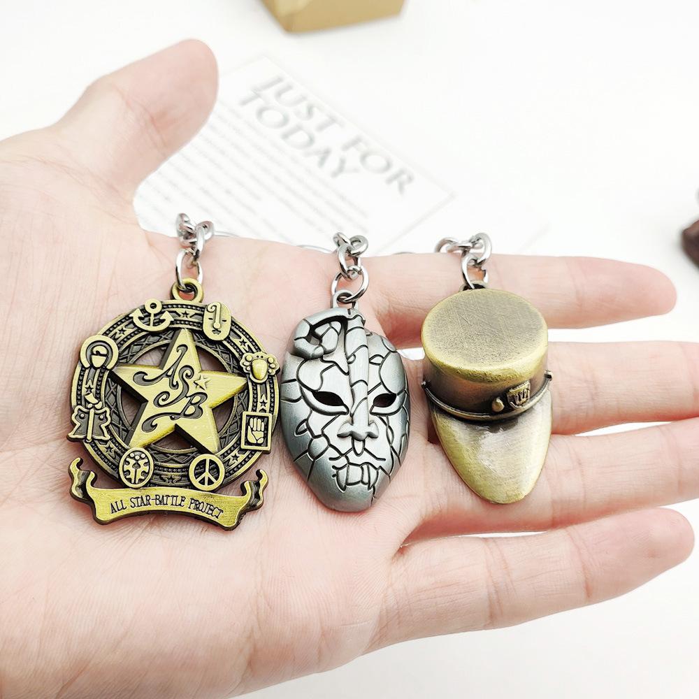 Collana Anime Le Bizzarre Avventure di JoJo Higashikata Josuke Kujo Sostituto Oggetti di Cosplay Portachiavi Ciondolo Per Fan Gioielli Regali
