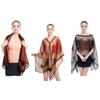Summer Sun Protection Chiffon Printed Scarf  Scarf Polyester Shawls For Women Beach Silk Variable Decorative Shawl