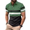 Summer Polo Shirt Striped Men's Sports Polo Shirt Top T-Shirts Men’s