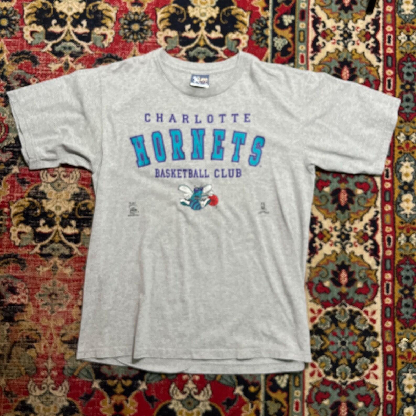 Vintage 90s Charlotte Hornets Lee Sport NBA Basketsall Club Size XL M