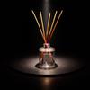 AromaQuest Reed Diffuser, Hinoki (Japanese Cypress) Scent, Aroma Diffuser, Room Fragrance, Made in Japan (Silver)