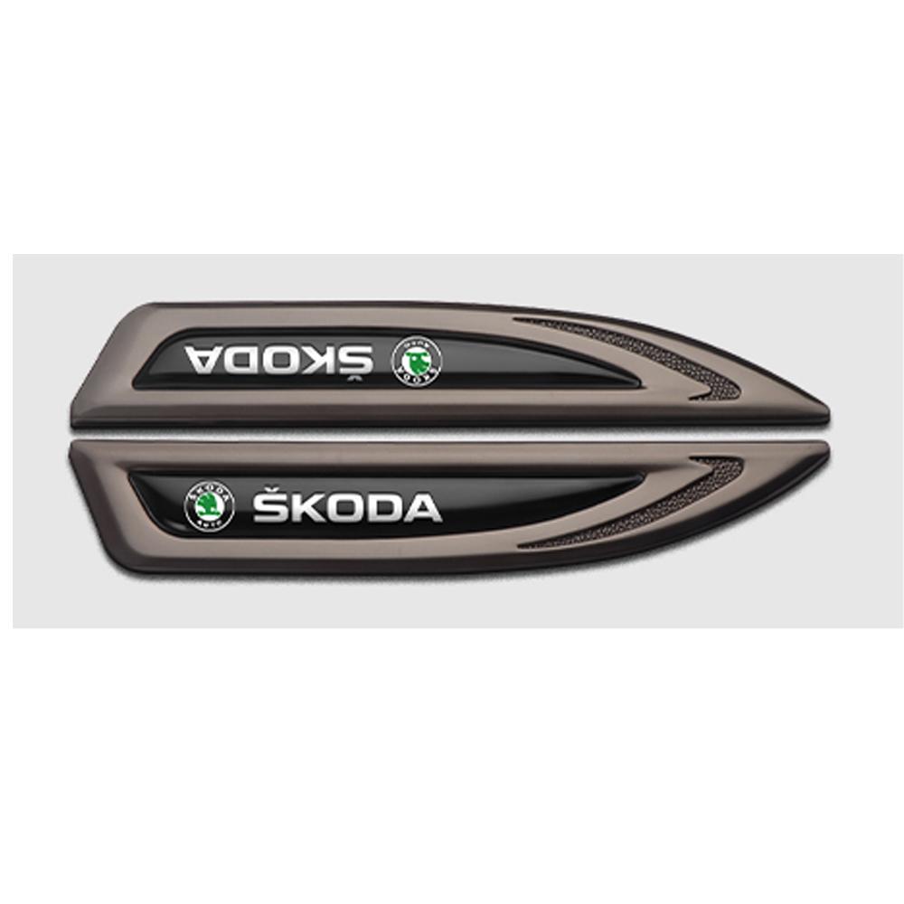 

Car Sticker 2pcs Car Side Door Body Fender Stickers Knife Badges Decoration For Skoda Yeti Fabia Octavia 3 2 a5 Kodiaq Karoq Rap