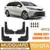 Convient pour Toyota Sienna 2026-2026 Granvia 22 garde-boue cuir tout-terrain