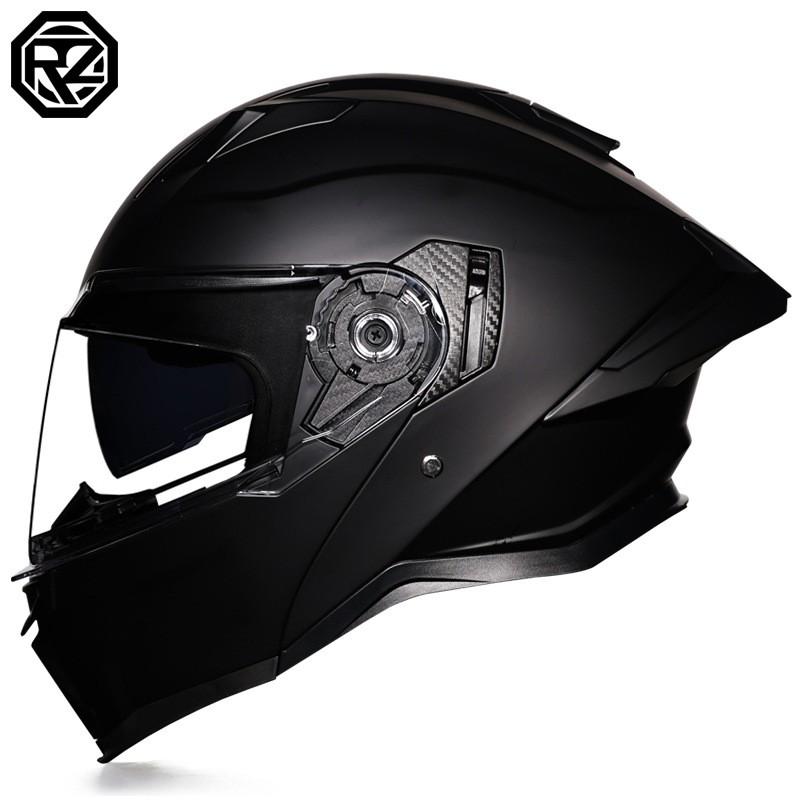 DOT ECE Certified Full Face Motorcycle Helmet Men Women ABS Shell Flip-Up Visor All-Season Use