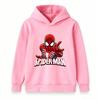 Kids Boys Girls Casual Pullover Hoodie, Cool Spider Graphic Printed Long Sleeve Soft Hooded Sweatshirt for Daily Wear Outdoor Activities Autumn Winter