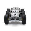 Non-Toxic 6-Wheel Trailer Assembly Mini Three-Axis Chassis Building Blocks 119Pcs Mechanical Unit Model Moc Technical Bricks Assembly
