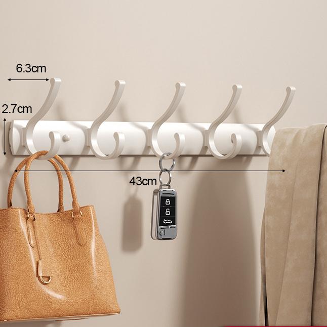 Black White Wall Hook Coat Racks Key Bag Clothes Hat Robe Hook Hanger Carrying Vintage Wall Hooks To Screw Bathroom Hanging Hook