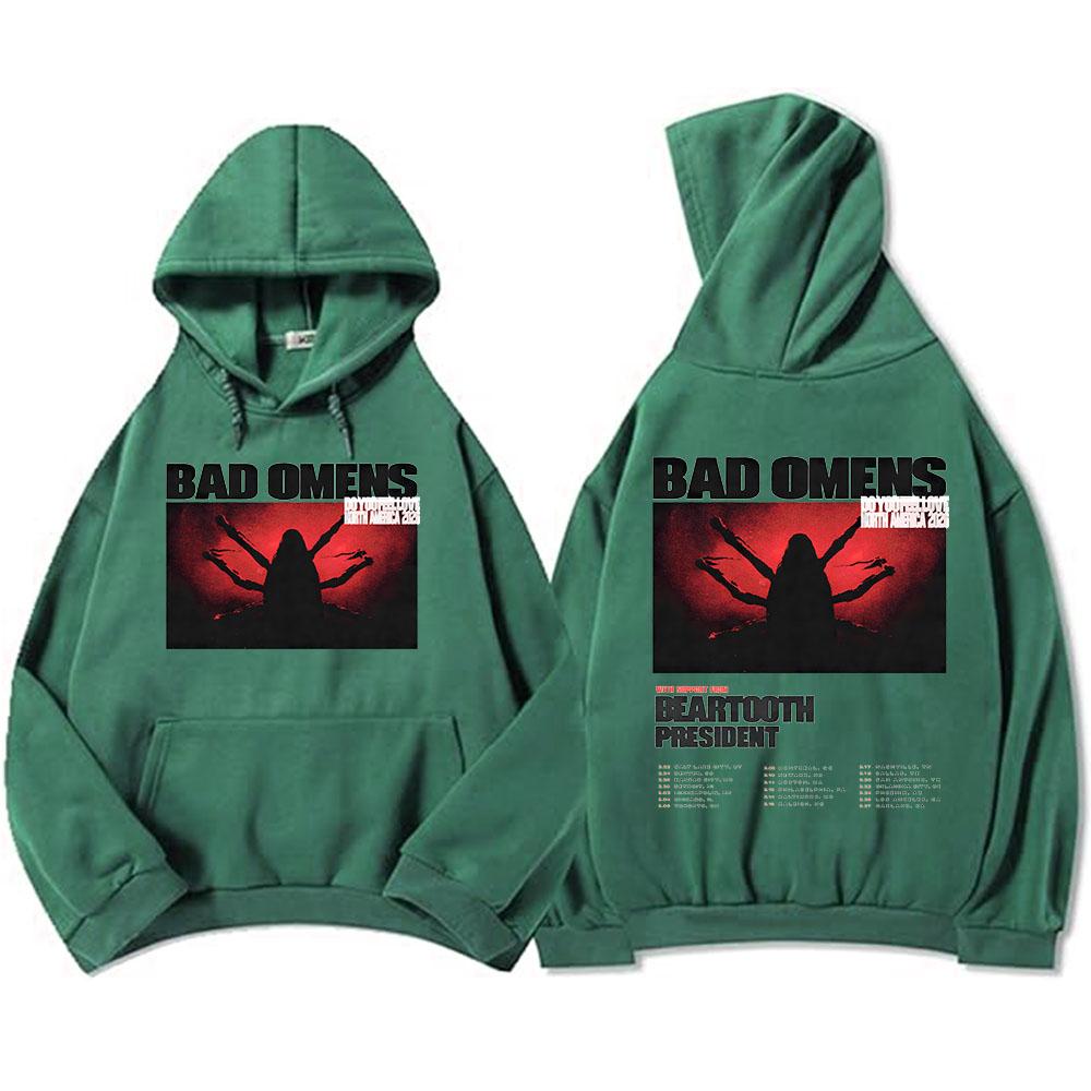 BAD OMENS Do You Feel Love Europe Tour Hoodies Rock Band Fashion Graphic Sweatshirts Long Sleeve Fleece Hooded Pullovers Unisex