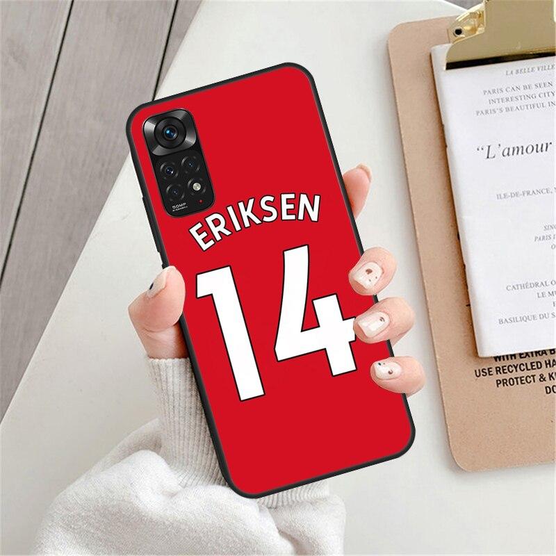 Football Player Name Number Case For Xiaomi Redmi 9 10 9C 10A 10C Cover For Redmi Note 7 8 9 10 11 Pro 8T 9S 10S 11S