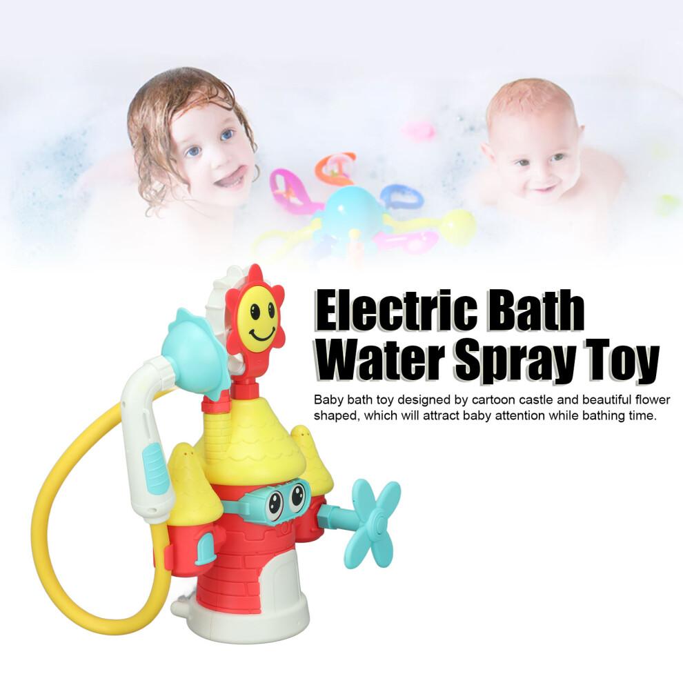 Baby Castle Water Spray Toy with Suction Cup, 12"x5.7"