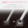 Elecom Touch Pen Ultra High Sensitivity Type Gaming Stylus Be Used with iPhone iPad White [Can Android] P-TPCNWH