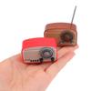 1:12 Dollhouse Miniature Simulation Vintage Mini Radio Figure Toy DIY Dolls House Decoration Furniture Accessories Childhood Memories